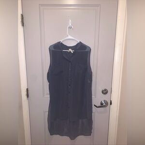 Live 4 Truth Women’s Grey Sheer Tank Top Size 2X